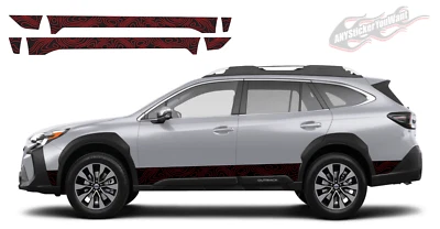 x2 2 Tone Topo Blackout Side Stripe Vinyl Decals Fits Subaru Outback 2023-2024 - Image 1 of 4