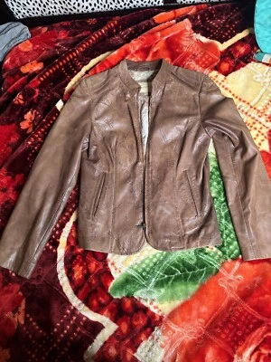 Scully Beige Embroidered Western Ladies Leather Jacket - Image 1 of 4