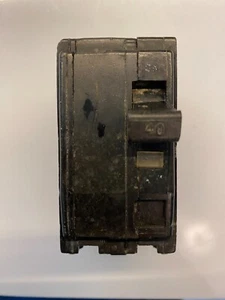 Square D QOB240 40AMP TYPE QO Circuit Breaker 10K Bolt-On Used - Picture 1 of 6