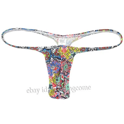 Men's Slim Pouch Bikini Underwear Sexy Male Tiny Slip String Swim Bottoms Thong - Image 1 of 4