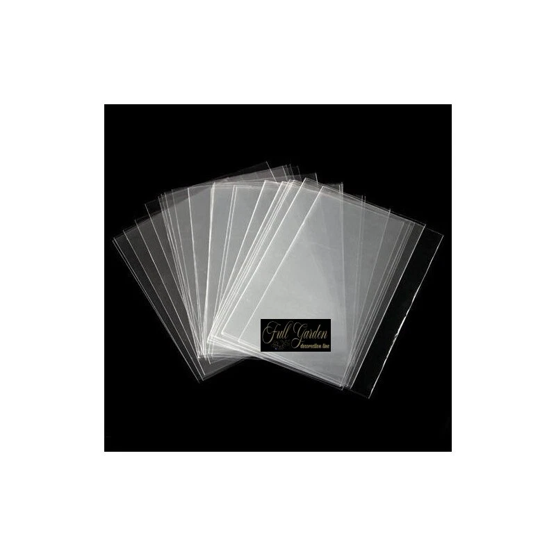 100 SACCHETTI BUSTINE NEUTRE PER ALIMENTI CELLOPHAN CRYSTAL trasparenti