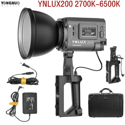 Yongnuo YNLUX200 200W 2700K-6500K Handheld Led Video Light Continuous Lighting - Image 1 of 4
