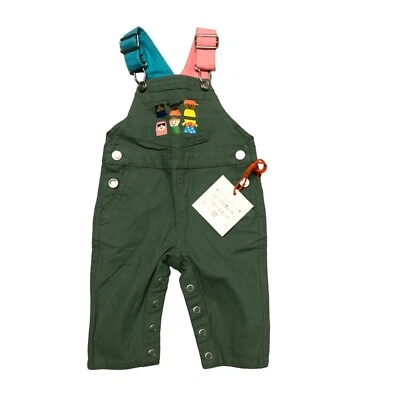 Christopher Robinson Baby Overalls 3 - 6 Month Olive Green Snaps NEW - Image 1 of 4
