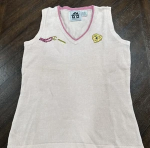 Storybook Knits Tank Sweater Vest • Size S • Pink • Valentines • Heart - Picture 1 of 7