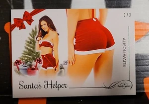 2021 BENCHWARMER HOLIDAY ** ALISON WAITE ** SANTA'S HELPER #2/3 GREEN FOIL - Bild 1 von 1
