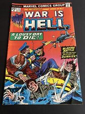 War Is Hell 13, Early Thanos’ Death. Nazi Dunkirk cover. Mid grade. 1975 Marvel