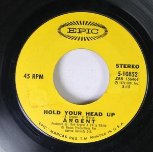 Rock 45 Argent - Hold Your Head Up / Closer To Heaven On Epic Records - Picture 1 of 2
