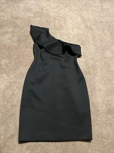 Calvin Klein schwarz ärmellos Scuba Gr. 10 One Shoulder dehnbar - Bild 1 von 7