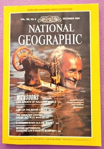 National Geographic December 1984 Issue With Double Map Supplement - Imagen 1 de 9