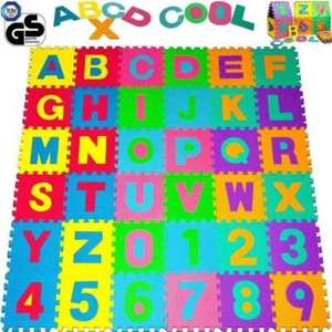 Tappeto Puzzle per Bambini MAXI 192 x 192 cm Tappetino Lettere Numeri Gomma EVA - Foto 1 di 5