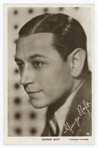 Filmschauspieler George Raft Vintage Echtfoto RPPC Postkarte - Bild 1 von 2