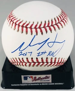 ADAM HASELEY SIGNED RAWLINGS ROMLB MLB BASEBALL PHILADELPHIA PHILLIES AUTO +COA - Picture 1 of 3