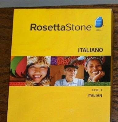 Rosetta Stone, Italiana, Nivel 1, Versión 3, CD-ROM WIN/MAC, Auriculares Incluidos Foto 1 de 4