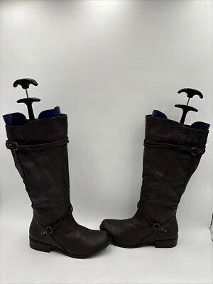 Journee Collection HARLEY Botas de Montaje Marrón Imitación Cuero Cremallera Lateral, Talla 9WC Foto 1 de 4