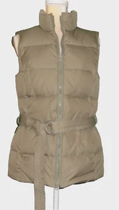 Gap Daunenweste ~ Damen M ~ olivgrün ~ Reißverschluss & Gürtel - Bild 1 von 12