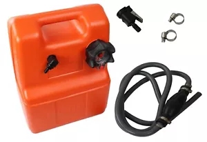 Tubo serbatoio benzina portatile 12/24l con pompa + attacco motore nuovo ottimo!! - Foto 1 di 5