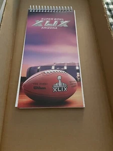 Super Bowl XLIX Seahawks Patriots Souvenir Notizbuch - Bild 1 von 2