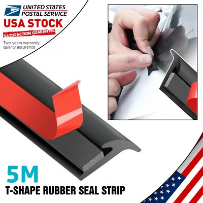 5M H-Shape Car Rubber Seal Weather Strip Edge Moulding Trim Windshield Seal Trim - Image 1 of 4