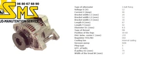 ALTERNATEUR TOYOTA 1DZ 1Z 2J 2Z 3F 13Z 11Z CHARIOT ELEVATEUR PIECE - Bild 1 von 3