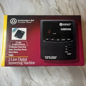 Digital Answering Machine 2-Line Southwestern Bell Freedom Phone FA982 NEW Voice - Zdjęcie 1 z 5