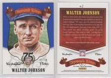 2014 Panini Hall of Fame Diamond Kings Blue /50 Walter Johnson #2 HOF