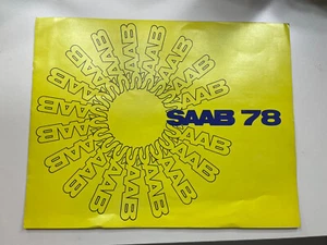 1978 Saab Catalog Sales Brochure Turbo GLE GL EMS Original 78 - Picture 1 of 3