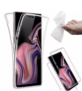 360 Grad Silikon Schutzhülle Hülle Case Full Body Cover Tasche TPU Klar - Bild 1 von 12