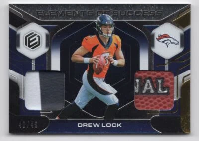 2019 PANINI ELEMENTS OF SUCCESS MATERIALS Drew Lock /49 - Image 1 of 2