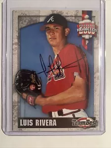 Luis Rivera Auto 2000 TeamBest Atlanta Braves - Picture 1 of 2