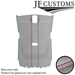 ROTE NÄHTE L GRAU WILDLEDER HIMMEL ABDECKUNG FÜR VW GOLF MK5 V 2003-2009 5DR - Bild 1 von 5