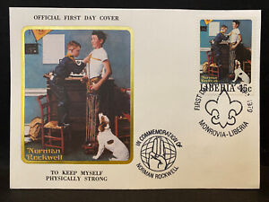 BOY SCOUTS FDCs, 1979, Commemorating Norman Rockwell, First Day Covers, Liberia