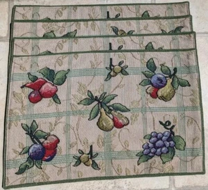 Fruit Placemats Set Of 4 - Picture 1 of 11