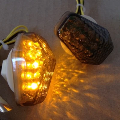 Smoke Flush Mount LED Turn Signals For Suzuki GSXR 600 750 2001-2005 2002 2003 - Image 1 of 4