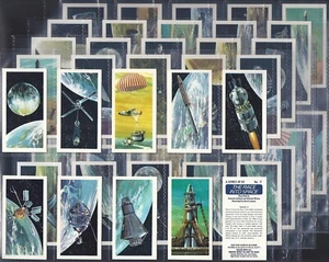 BROOKE BOND (TEA)-FULL SET- THE RACE INTO SPACE 1971 (50 CARDS) EXCELLENT - Picture 1 of 1
