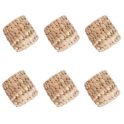  6 Pcs Porta Tovaglioli Anelli Portatovaglioli Da Tovagliolo Sposa - Immagine 1 di 4