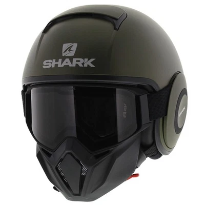 Shark Street Drak Matt Green - Size XS - Motorcycle Helmet - Image 1 of 4