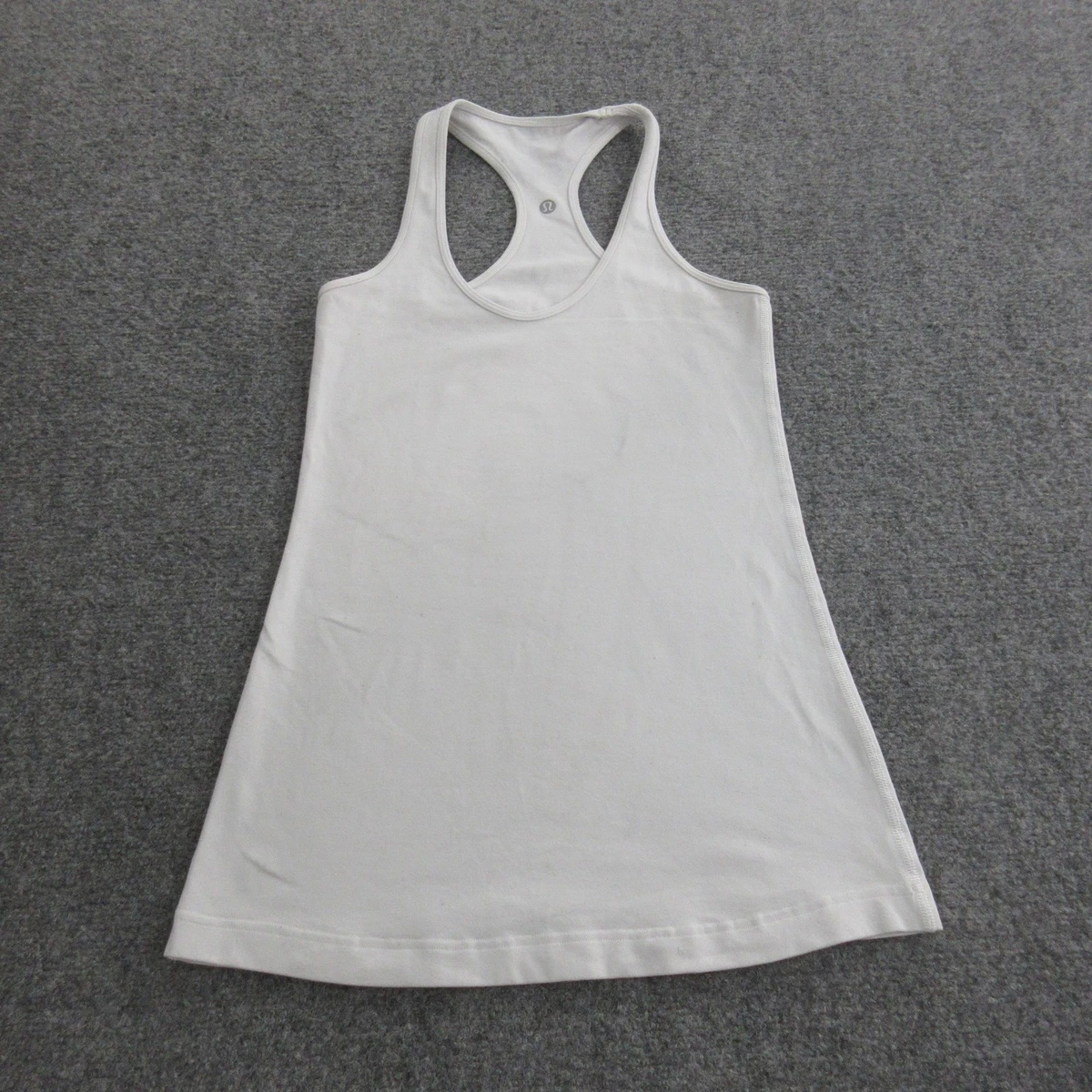 HATOPANTS Women's Cotton Racerback Sports Tank Top – Cropped Fitness Shirt (White, 1X)