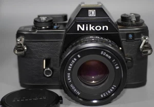 Nikon EM film camera with Nikon 50mm f1.8 Series-E lens - Nice Ex++! - Picture 1 of 8