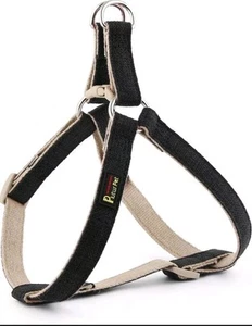 Plutus Pet Cotton Hemp Step In Dog Harness, Sustainable, Lightweight and Escape - Picture 1 of 7