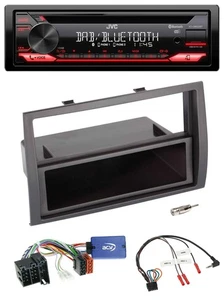 JVC CD DAB USB Bluetooth Lenkrad Autoradio für Fiat Ducato 2008-2011 schwarz - Bild 1 von 9