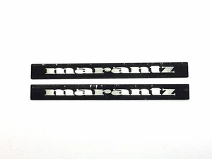 Juego de 2 insignias de logotipos metálicos MARANTZ de 3 altavoces 5/8" x 5/16" 1MS-25 LIMPIO - Imagen 1 de 8