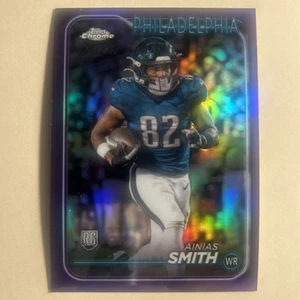 2024 Topps cromo Ainias Smith refractor púrpura/275 RC #286 Eagles novato - Imagen 1 de 3