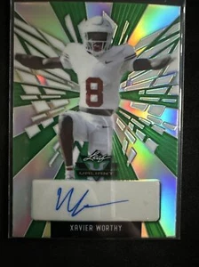 Xavier Worthy - 2022 Leaf Valiant Football Rookie Auto #/40 SP Record Holder - Picture 1 of 3