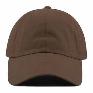 Cotton Hat - Kids Washed Cotton and Denim Low Profile Plain Baseball Cap - Picture 1 of 114