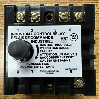 WESTINGHOUSE ART-ON 1264C62G97 TEMPORIZADOR DE ESTADO SÓLIDO .1-30 SEGUNDOS **NUEVO EN CAJA** Foto 1 de 4