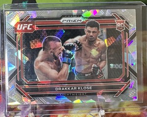 2023 Panini Prizm UFC Drakkar Klose RC Cracked Ice #100