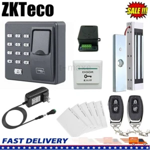 ZkTeco Biometric Fingerprint Door Access Control System, Magnetic Lock, 2 Remote - Picture 1 of 10