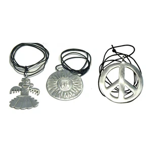 Colgante Paquete de 3 Tribal Tótem Peace Sol Collar Accesorios de Moda Joyería - Imagen 1 de 1