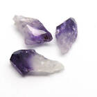 30.20 Cts Amethyst Gemstone Uncut  3 Pcs Set 21X11x7mm-25X11x8mm Natural Gems