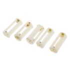 5Pcs Round 3x 1.5V AAA Battery Holder Case Box Container White L4K24361
